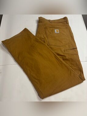 Carhartt BN2517-M Rugged Flex Relaxed Fit Canvas Work Pants Men's 38x32 Brown
